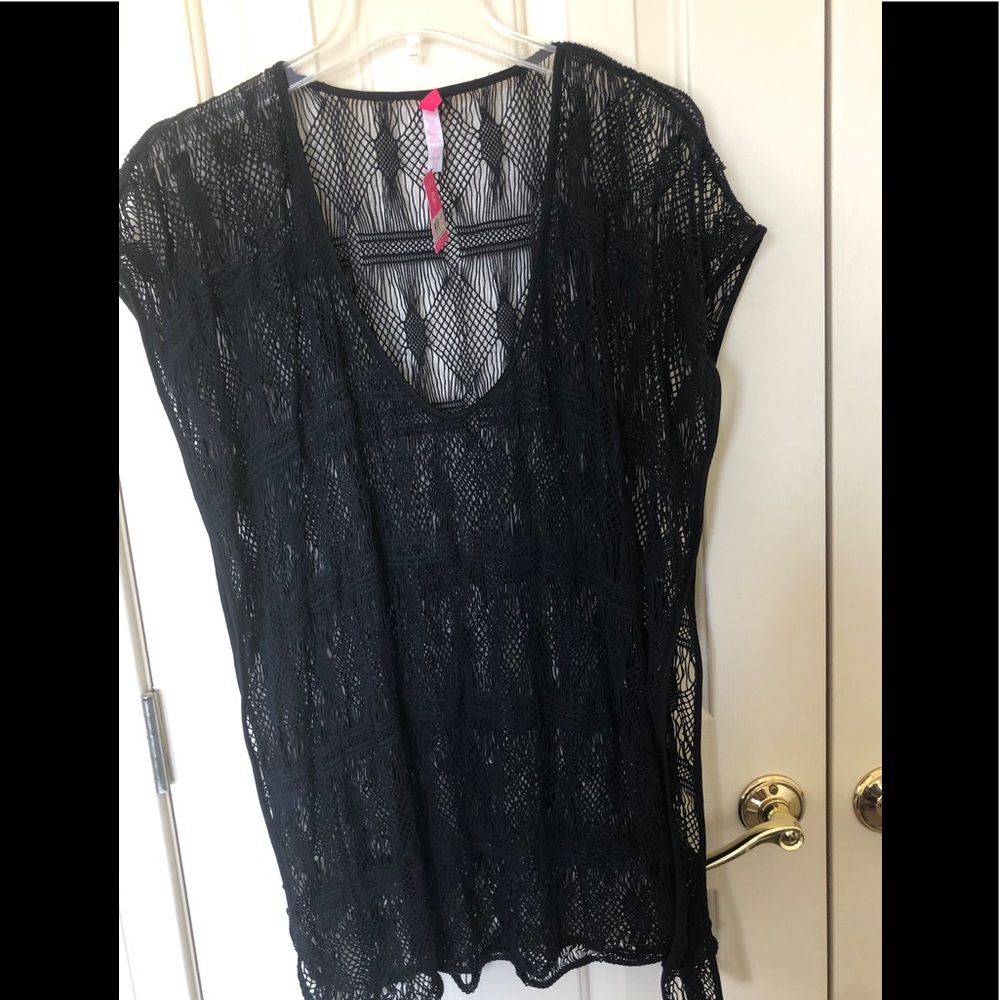 Black swim cover up